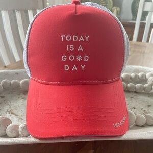 Womens or Mens Life is Good hat.